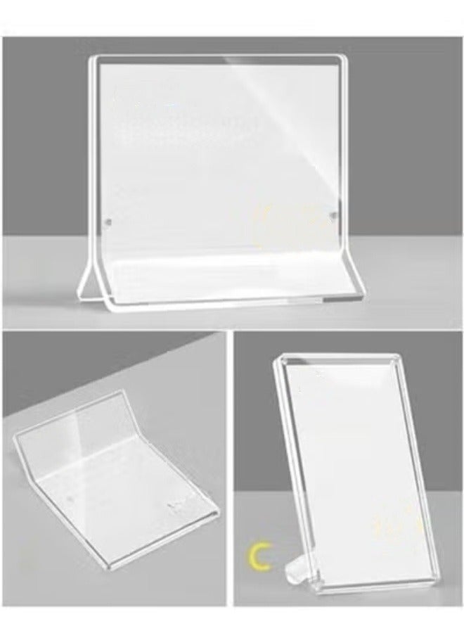 Eckek Eckek  Acrylic Label Holder Price Tag Displays Sign Holder Data Card Holder Ads Display Stand  - Image 3