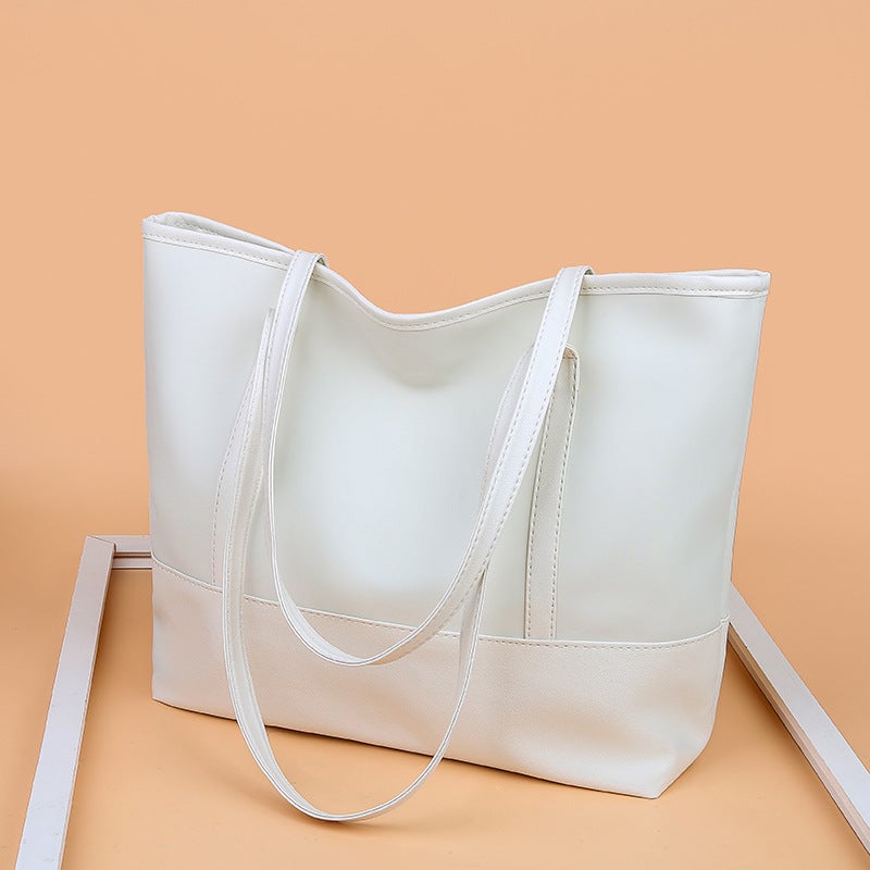 Women's Solid Color Tote Bag - Image 4