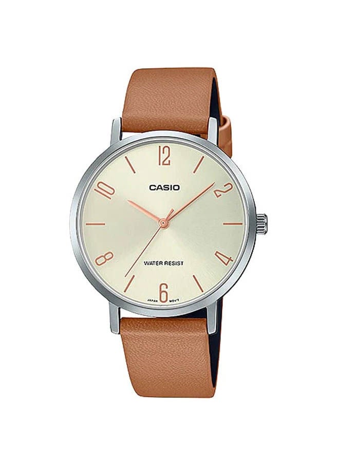 CASIO Leather Analog Watch LTP-VT01L-5BUDF - Image 1