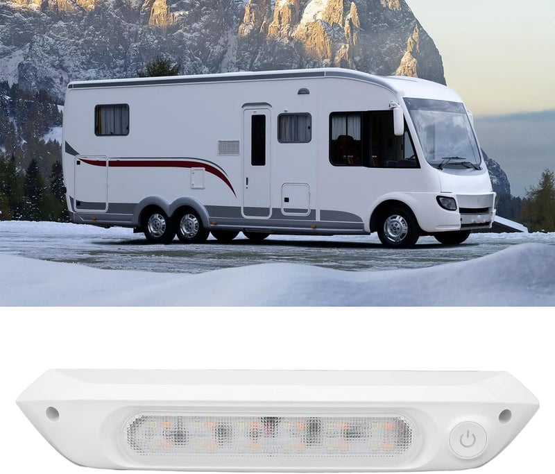 LED RV LED Ceiling Dome Light, Led Awning Party Light, Led Porch Awning Lights, Color LED Awning Light Porch Light 8W Watertight Utility Strip Light for Yacht Caravan(°×), 12 Volt led Lights - Image 2