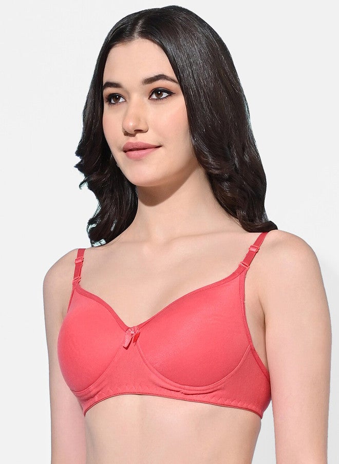 FIMS Pack Of 3 Full Coverage Lightly Padded Everyday Bras With All Day Comfort - Image 4