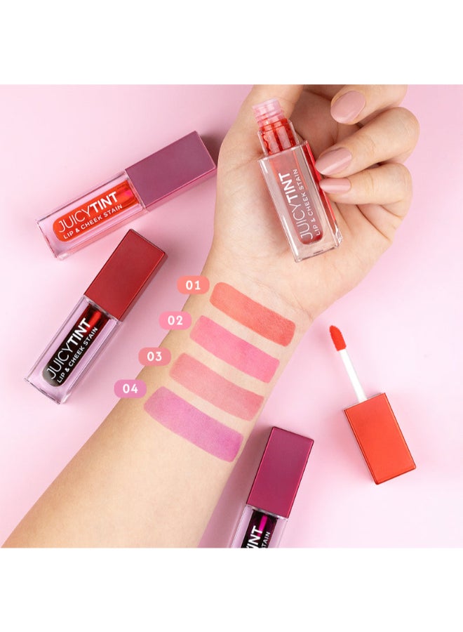 Golden Rose Juicy Tint Lip & Cheek Stain No:04 Berry Kiss - Image 2