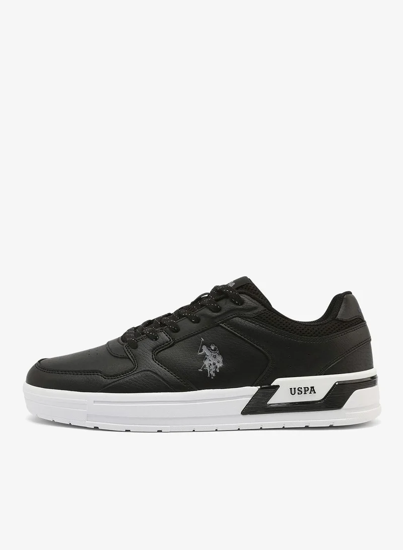 يو اس بولو اسن Harley Men's Canvas Lightweight Comfortable Casual Walking Sneakers - Black