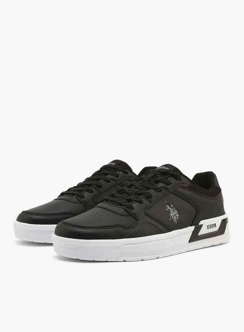 U.S. Polo Assn. 6M HARLEY GLB 6FX MEN OD_BLACK Harley Men's Canvas Lightweight Comfortable Casual Walking Sneakers - Black for Men | Best Price UAE