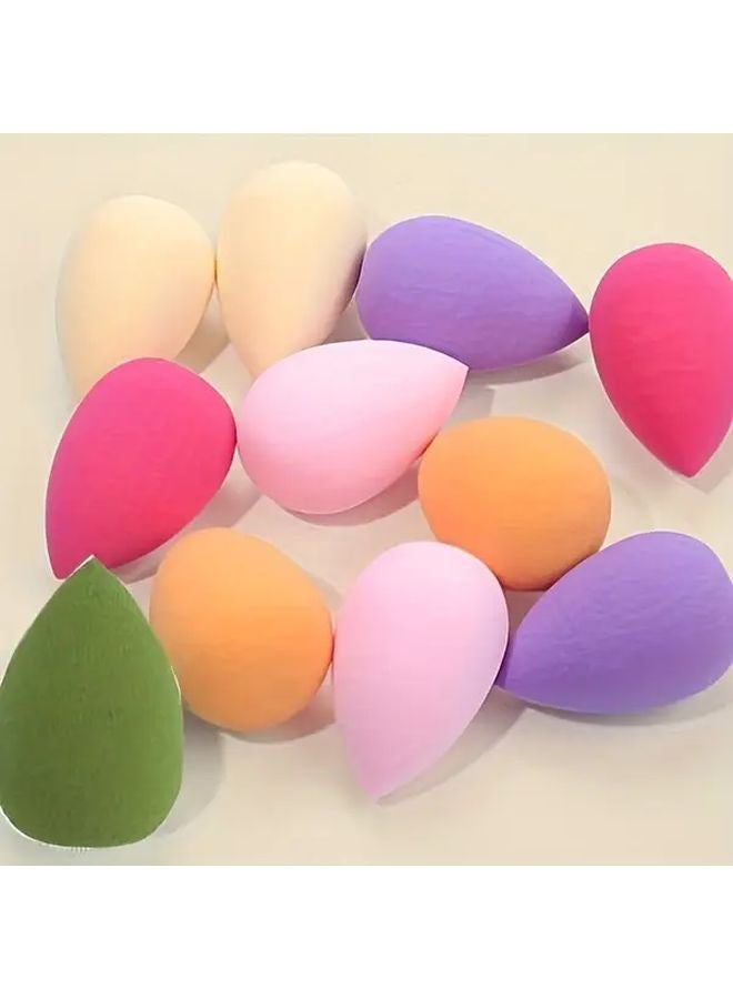 6 قطع إسفنج مكياج بيضاوي الشكل بألوان مختلطة غير لاتكس مضاد للحساسية للاستخدام الجاف والرطب - Image 4