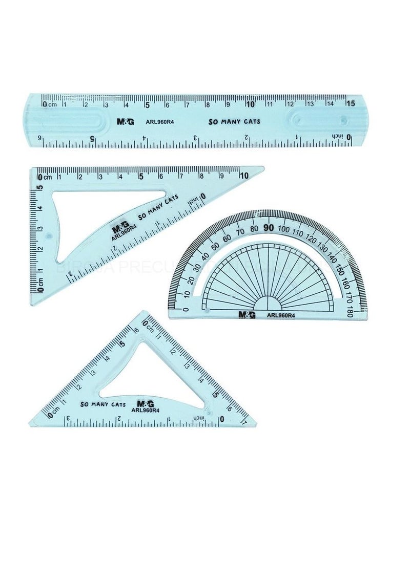 M&G - M&G Chenguang So many cats flexible Eke ruler set - No:ARL960R4 - Image 1