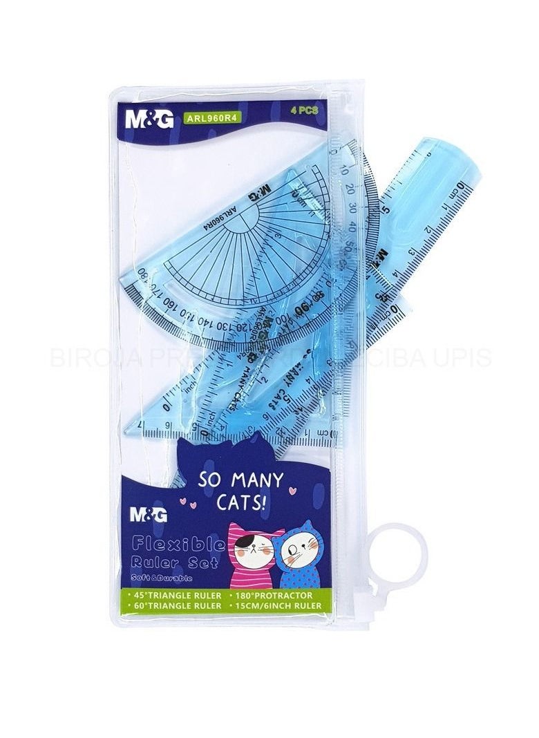 M&G - M&G Chenguang So many cats flexible Eke ruler set - No:ARL960R4 - Image 1