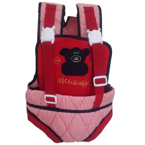 MammaChamp Kangaroo Bag/Baby Carrier with 3 Carry Positions, 3 to 16 Months Baby, Adjustable New-Born to Toddler Carrier with Cushioned Leg Support, Max Weight Up to 10 Kgs (RED) - Image 1