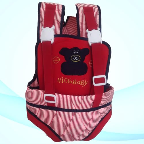 MammaChamp Kangaroo Bag/Baby Carrier with 3 Carry Positions, 3 to 16 Months Baby, Adjustable New-Born to Toddler Carrier with Cushioned Leg Support, Max Weight Up to 10 Kgs (RED) - Image 2