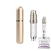 ANTOKX Travel Perfume Bottle Refillable Atomizer 5ML Pocket Perfume Dispenser Scent Pump Case Leakproof Portable Perfume Sprayer for Women and Men Gold1 - Image 2