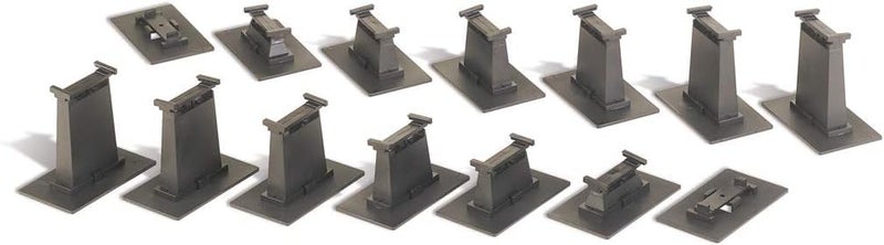 Bachmann Trains 14 PC. E-Z TRACK GRADUATED PIER SET - HO Scale - Image 1
