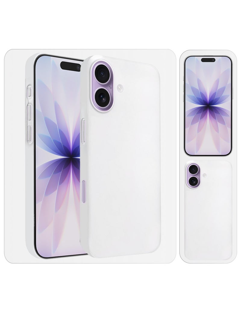 Ultra Thin Case for iPhone 17 - 0.3mm Matte Case Cover Air Skin Series Feather-Light Frosted Protective Back Cover - Frosted Clear - Image 2