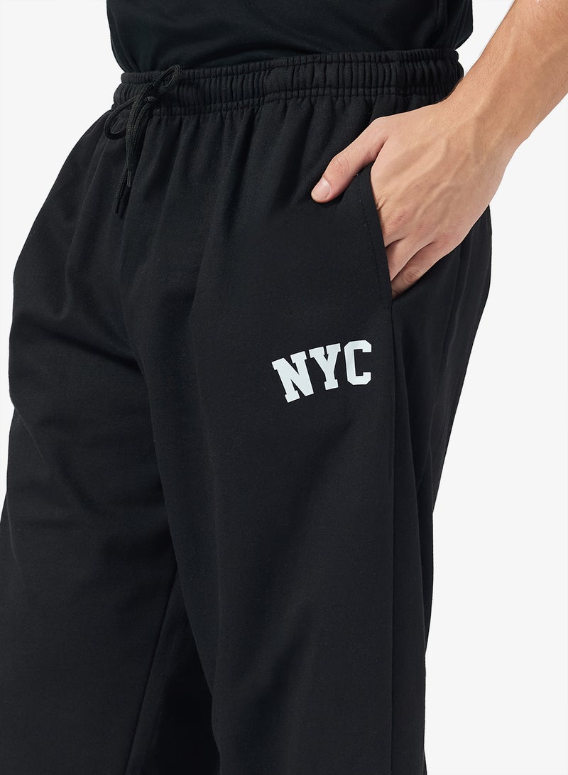 سفنتي فايف بيسيكس بنطلون رياضي واسع بحزام خصر مطاطي من نيويورك - Image 4