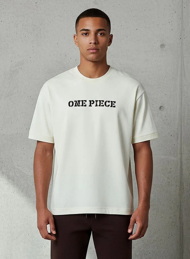 اس بي كاركترز Men Regular Fit Crew Neck Short Sleeves One Piece Print T-shirt