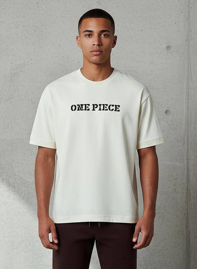 SP Characters Men Regular Fit Crew Neck Short Sleeves One Piece Print T-shirt - Image 1