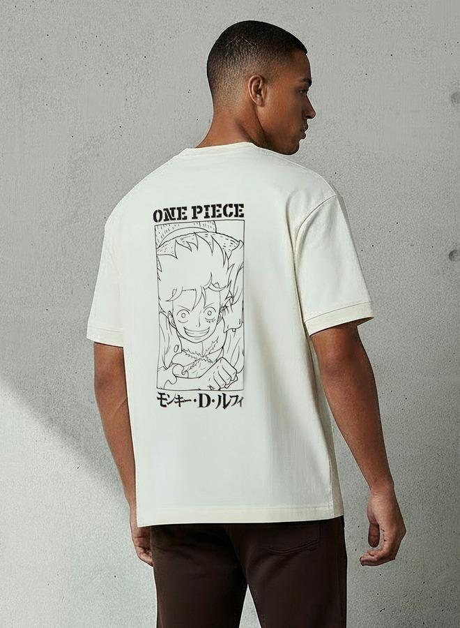 SP Characters Men Regular Fit Crew Neck Short Sleeves One Piece Print T-shirt - Image 3