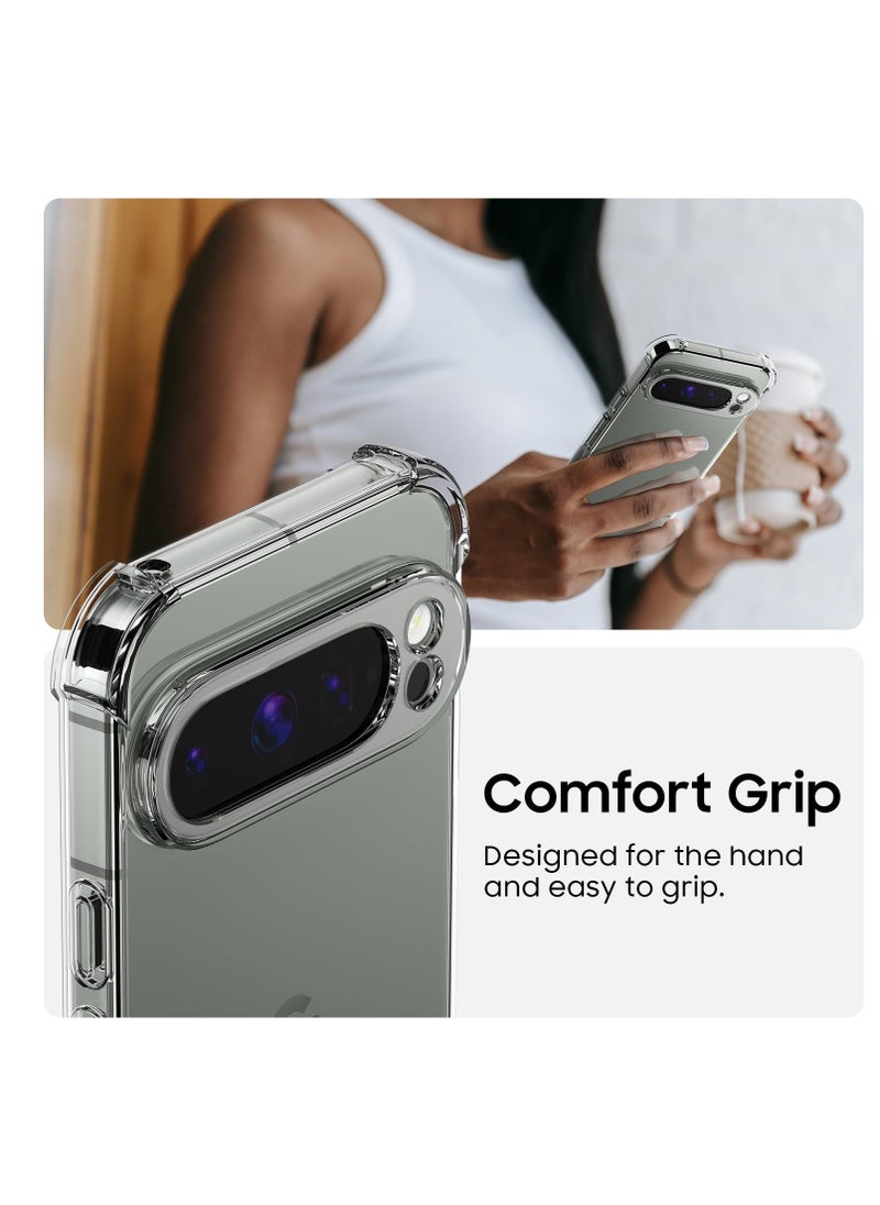 Clear Case Compatible with Google Pixel 9 Pro XL, Soft Skin TPU Protective Case Cover, Shockproof Cover Protector - Transparent  - Image 3