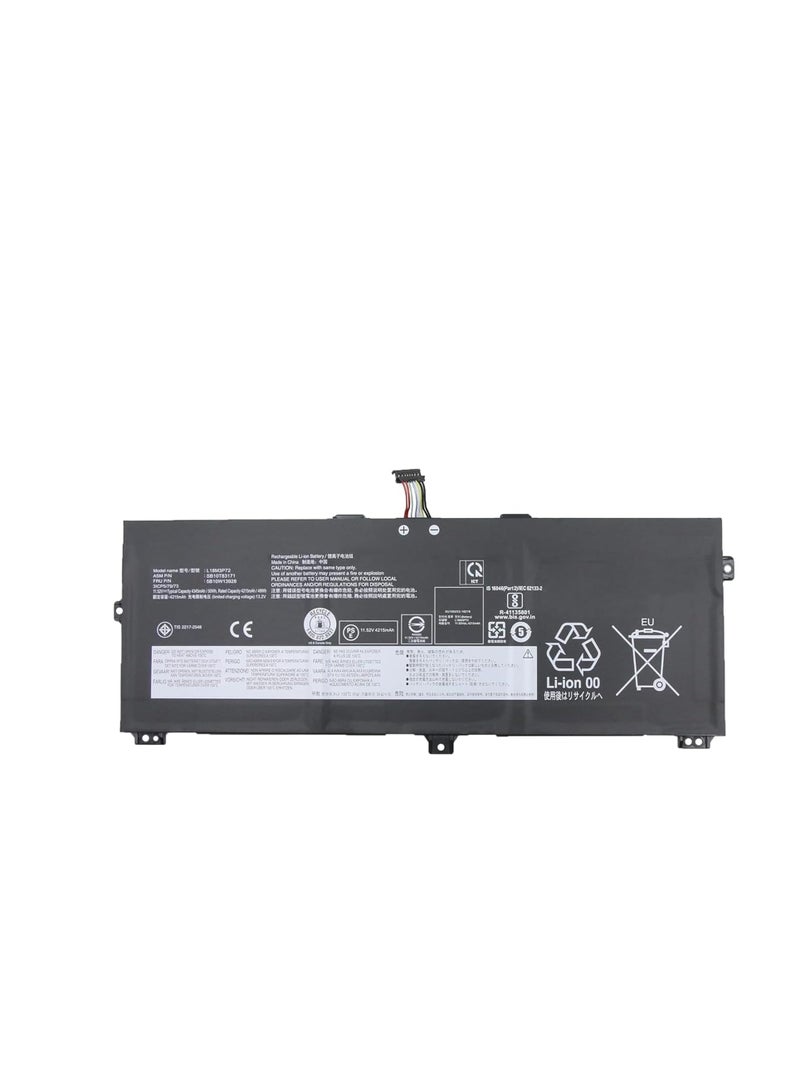 Terabyte REPLACEMENT L18M3P72 L18L3P72 Battery Compatible for X13 Yoga 1st Gen X390 Yoga Series 02DL021 SB10K97659 5B10W13927 L18M3P72 02DL022 SB10K97660 51Wh - Image 1