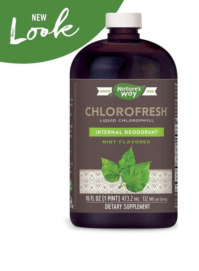ناتشرز واي مكمل الكلوروفيل السائل كلوروفريش-نكهة النعناع 132 مجم، 16 أونصة سائلة (473.2 مل) - Image 5