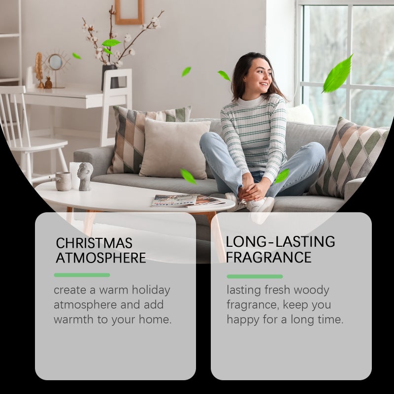 Jakehoe Christmas Aromatherapy Essential Oil Warm Office Atmosphere Fragrance Diffusing Stone Multi-Purpose Aromatherapy Essential Oil - Image 3