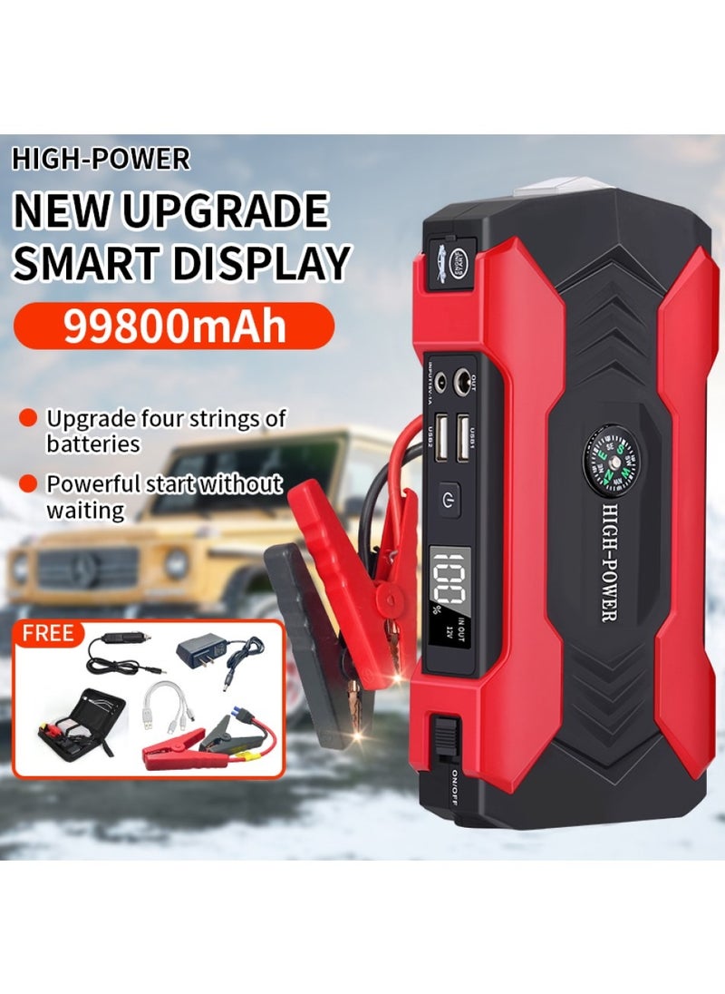 Changli "Car Battery Jump Starter, portable power bank, and LED flashlight. 12V Jump Starter Battery Pack, Battery Booster, Jump Box, Portable Charger and Jumper Cables for 6.0L Gasoline and 3.0L Diesel Engines "  - Image 2