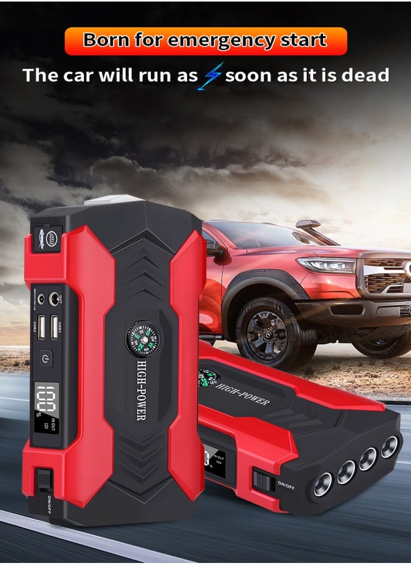 Changli "Car Battery Jump Starter, portable power bank, and LED flashlight. 12V Jump Starter Battery Pack, Battery Booster, Jump Box, Portable Charger and Jumper Cables for 6.0L Gasoline and 3.0L Diesel Engines "  - Image 4