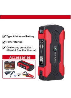 Changli "Car Battery Jump Starter, portable power bank, and LED flashlight. 12V Jump Starter Battery Pack, Battery Booster, Jump Box, Portable Charger and Jumper Cables for 6.0L Gasoline and 3.0L Diesel Engines "  - Image 3