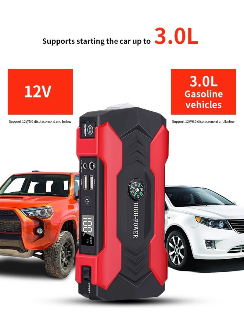 Changli "Car Battery Jump Starter, portable power bank, and LED flashlight. 12V Jump Starter Battery Pack, Battery Booster, Jump Box, Portable Charger and Jumper Cables for 6.0L Gasoline and 3.0L Diesel Engines "  - Image 5