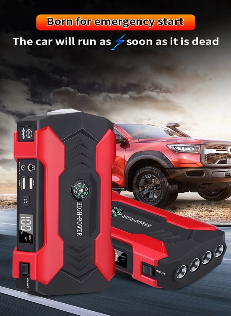 Changli "Car Battery Jump Starter, portable power bank, and LED flashlight. 12V Jump Starter Battery Pack, Battery Booster, Jump Box, Portable Charger and Jumper Cables for 6.0L Gasoline and 3.0L Diesel Engines " - Image 2