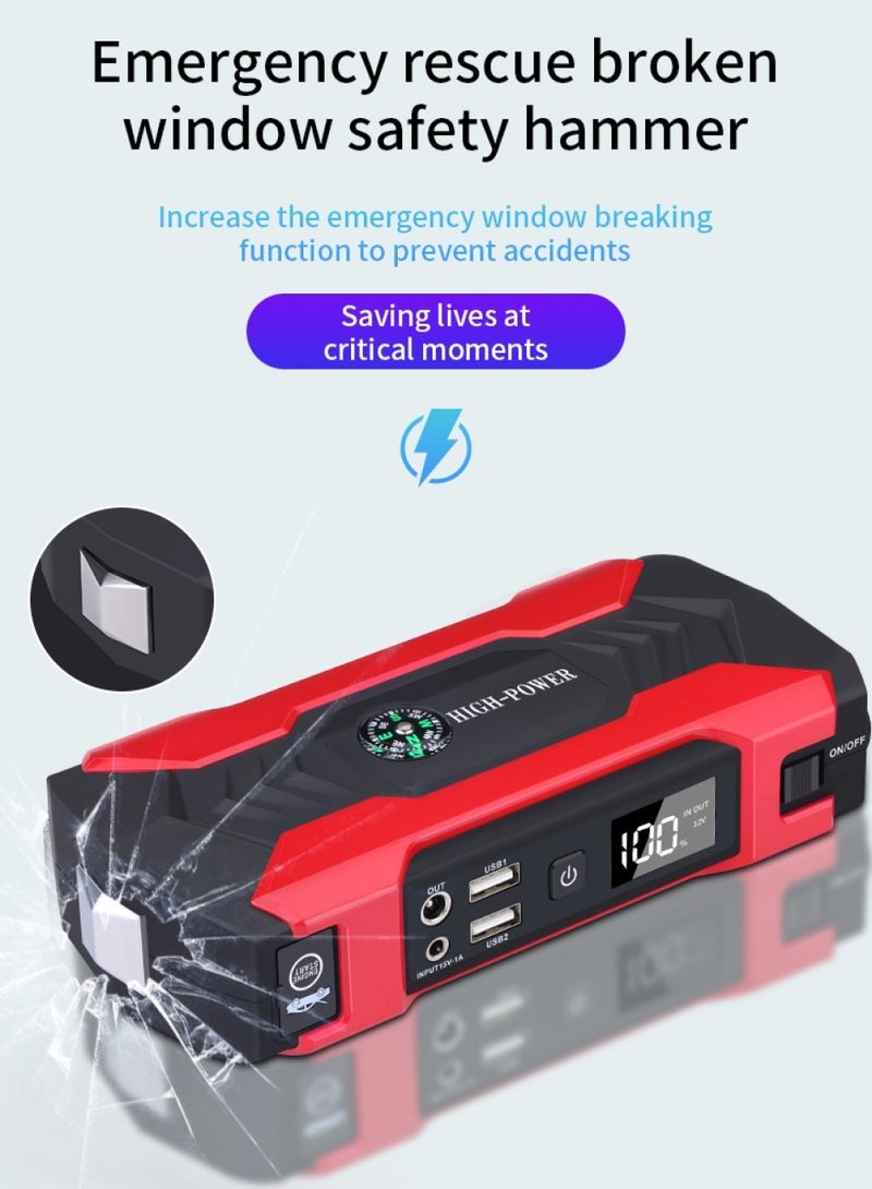 Changli "Car Battery Jump Starter, portable power bank, and LED flashlight. 12V Jump Starter Battery Pack, Battery Booster, Jump Box, Portable Charger and Jumper Cables for 6.0L Gasoline and 3.0L Diesel Engines " - Image 5