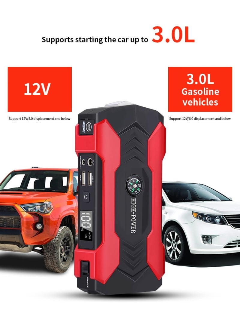 Changli "Car Battery Jump Starter, portable power bank, and LED flashlight. 12V Jump Starter Battery Pack, Battery Booster, Jump Box, Portable Charger and Jumper Cables for 6.0L Gasoline and 3.0L Diesel Engines " - Image 3