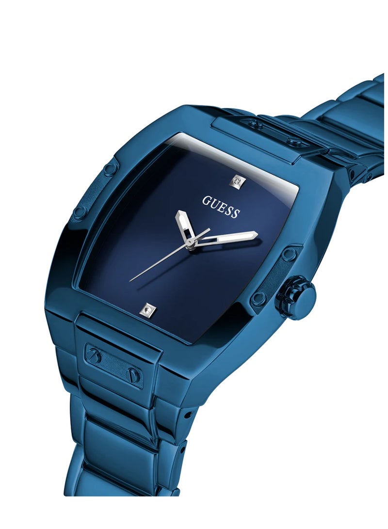 GUESS Mens Analog Quartz Blue Tone Case Stainless Steel Watch GW0387G4 - 43mm - Image 2