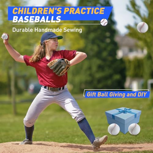 Gracfulcub Baseball Ball, Official Game Baseballs for Youth and Adult Baseball Players Training, Official Size and Weight Suitable for Batting Fielding Hitting Pitching Practice (Hard Ball 2pc) - Image 3