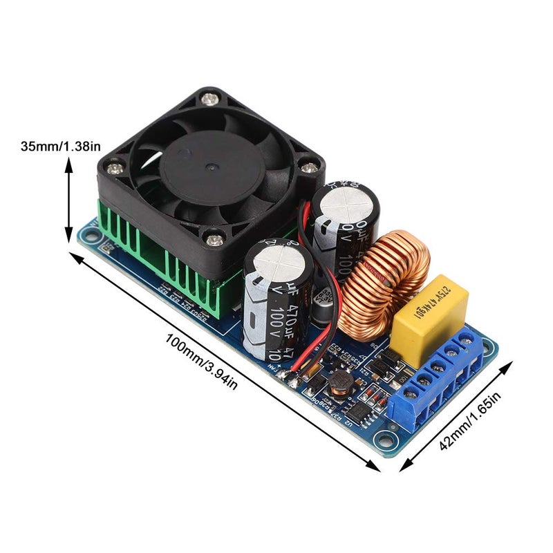 قاعدة ثابتة ومستقرة Yosoo HiFi Class D 500W عالي الطاقة قطع الصوت IRS2092S للتثبيت السهل في الحياة العملية (لوحة مكبر الصوت) هيكل عام متوازن مواد مختارة للمتانة تخزين البضائع في المستودع قبل الإدراج - Image 5