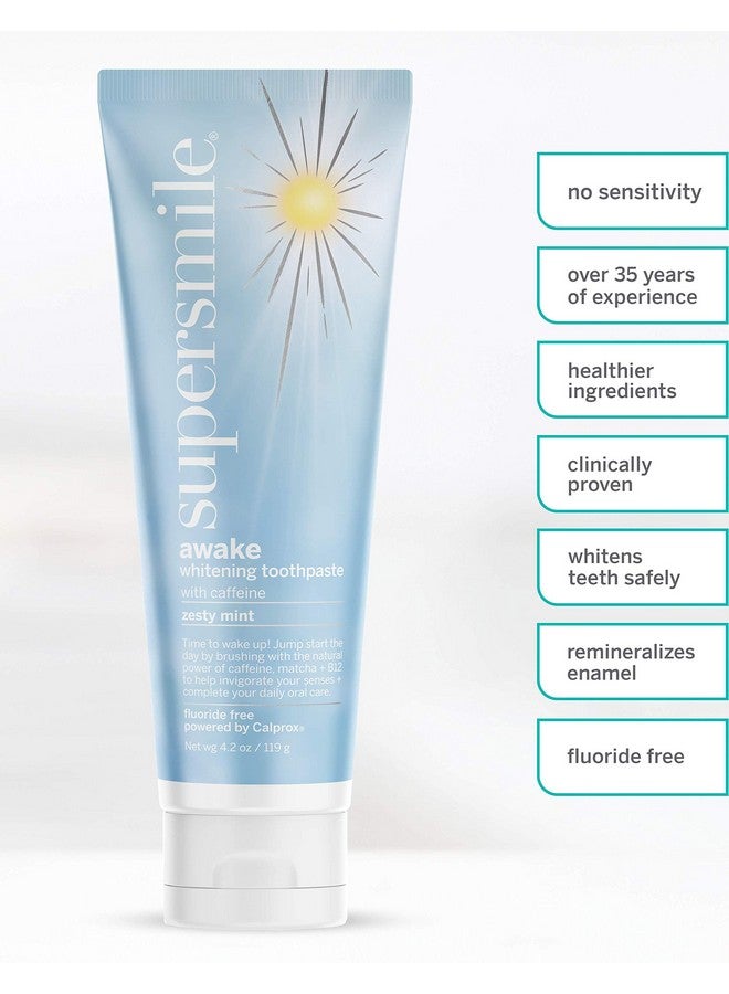 Supersmile Professional Awake Whitening Toothpaste for Your Morning Routine - Clinically Proven to Whiten Teeth Up to 6 Shades (Zesty Mint, 4.2 Oz) - Image 2