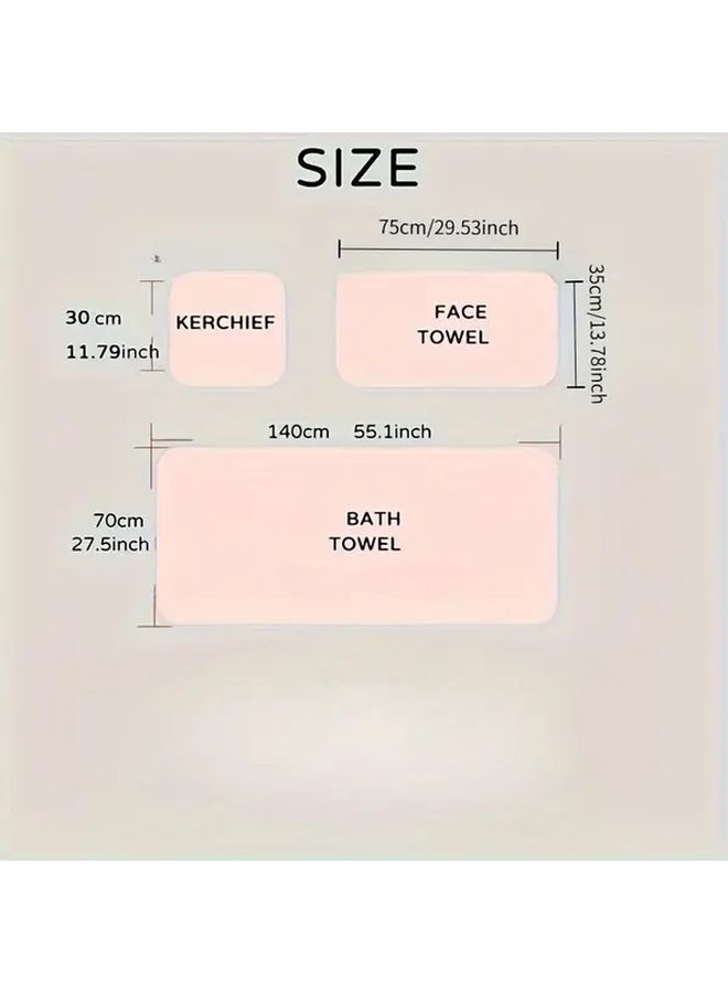 Green Ultra Soft Bath Towel Set Super Absorbent Microfiber Includes Hand Towel - Image 3
