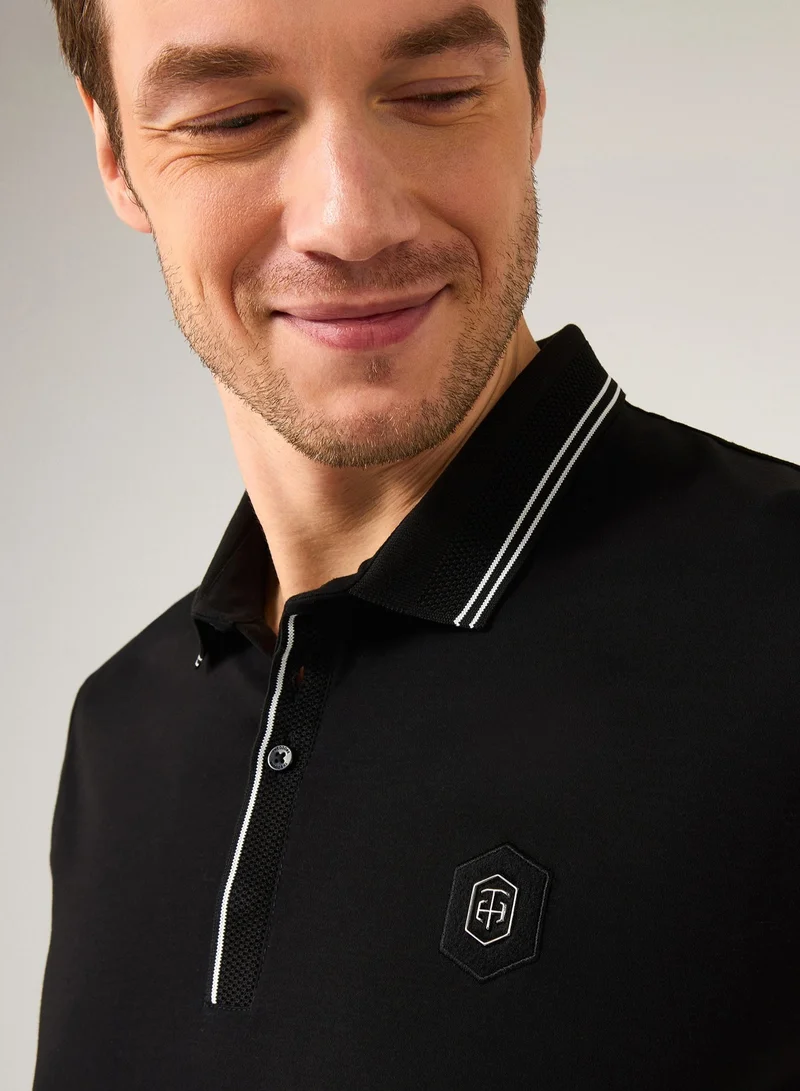 Theodore  The Timeless Black Polo for Men | Best Price UAE