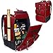 ENHANCE Collectors Edition Board Game Backpack Reinforced Rigid Board Game Storage with Padded Shoulder Straps Carrying Handle and Accessories Pockets for Dice Card Games More Dragon Red - Image 2