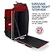 ENHANCE Collectors Edition Board Game Backpack Reinforced Rigid Board Game Storage with Padded Shoulder Straps Carrying Handle and Accessories Pockets for Dice Card Games More Dragon Red - Image 4