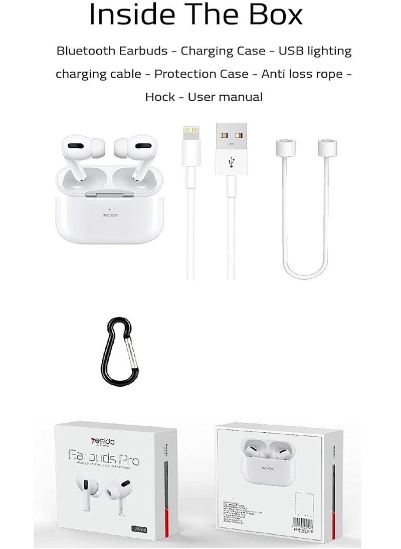 Yesido - Yesido TWS06 Earbuds Pro With HD Microphone and Noise Cancelation Compatible With iPhone 14 Pro Max - Image 1