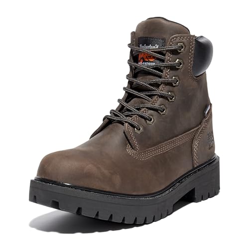 Timberland PRO Men's Direct Attach 6 Inch Soft Toe Insulated Waterproof Industrial Work Boot, Brown Oiled Full Grain, 12 M - Image 1