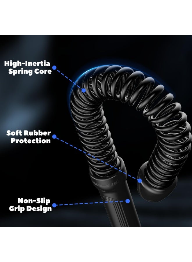 WALALLA Ropeless Battle Rope, Battle Ropes for Home Gym, Strength, HIIT Workouts, Home Training, Quiet Fitness Equipment for Men & Women, 2PCS, 48×3cm - Image 5