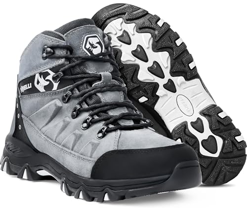 Foxelli Men’s Hiking Boots – Waterproof Breathable & Lightweight Suede Leather Hiking Boots for Men - Image 1
