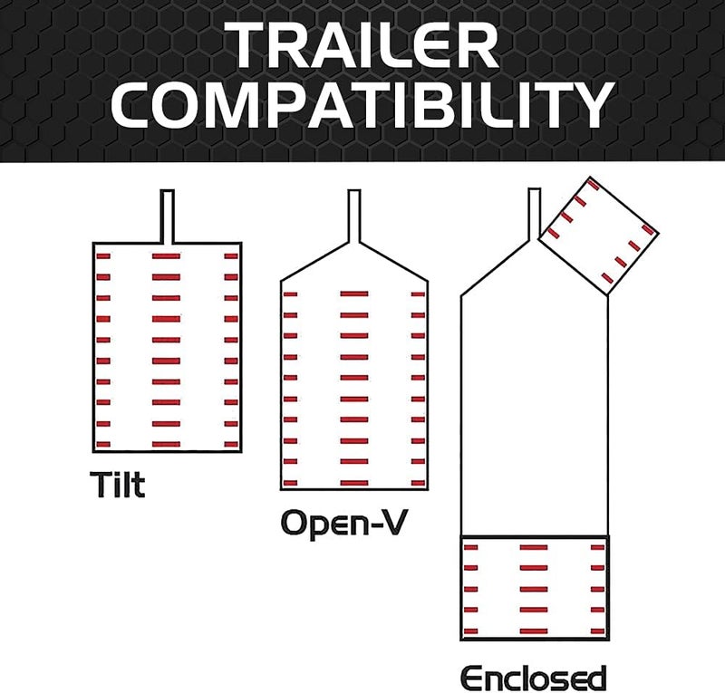 Caliber Grip Glides Enclosed Trailer Door Set 13351, 32-pc - Image 4