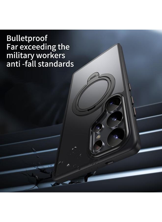 إيروريكس جراب لهاتف Samsung Galaxy S25 Ultra 5G مع حامل مغناطيسي مزدوج الحلقة MagSafe - Image 4