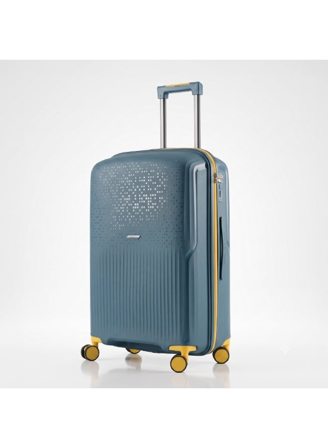 Eagle Express Neon X 28 Inch Large Luggage Peacock Blue, PP Hard Shell Check-In Trolley Suitcase with Lightweight Design, Scratch Resistant Travel Bag, 360 Spinner Wheels, Secure Lock System and 2 Year Warranty - Image 1