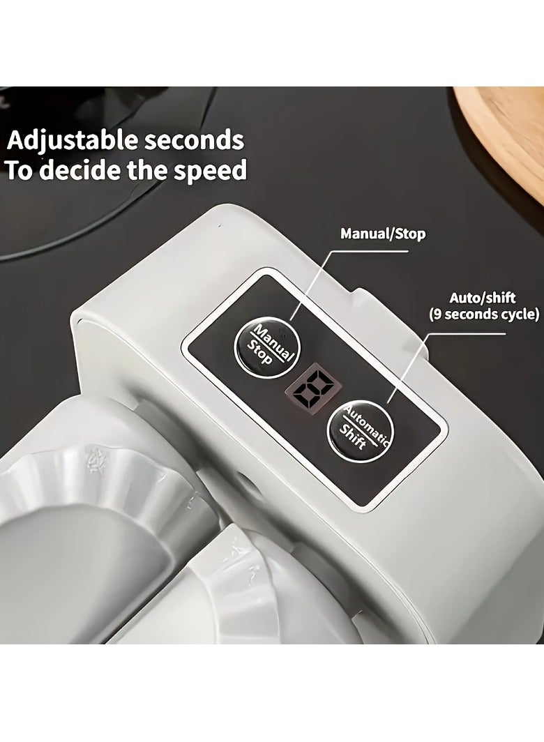 إيفرين صانع الفطيرة الكهربائية، 2023 آلة صنع الفطيرة التلقائية الجديدة القابلة لإعادة الشحن، آلة صنع الفطيرة الكهربائية المنزلية قالب، يمكن صنع 1500 فطيرة عندما يتم شحنها بالكامل، أجهزة صغيرة، ملحقات كيتسين - Image 4