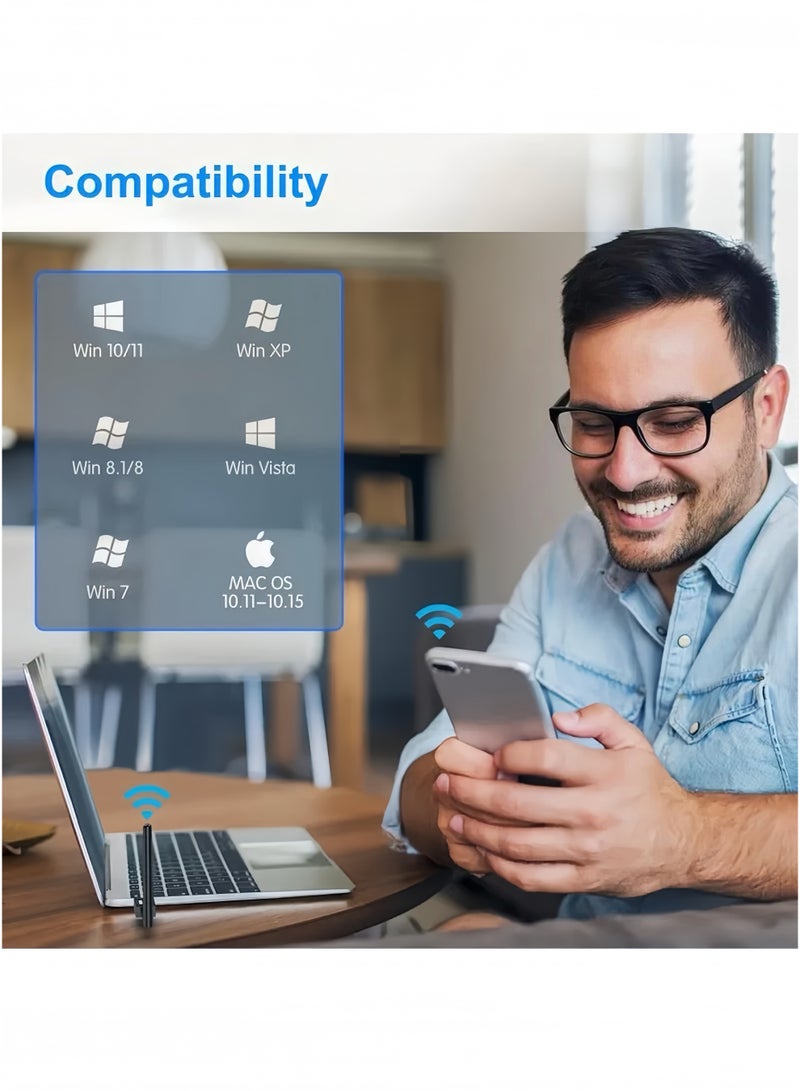 لي يوان محول واي فاي لاسلكي USB - Image 4