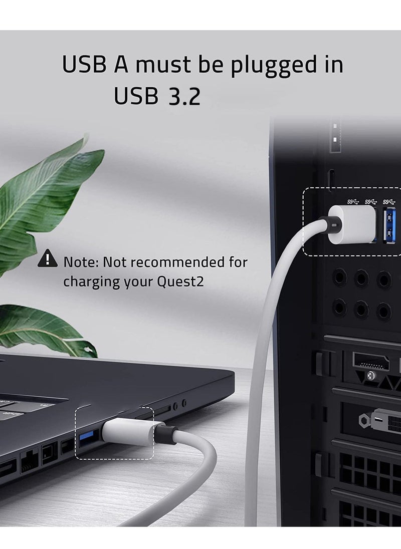 Link Cable 5 Meters for Oculus Quest 2 Accessories and PC/Steam VR, High Speed PC Data Transfer, USB 3.2 to USB C Cable for VR Headset and Gaming PC - Image 4