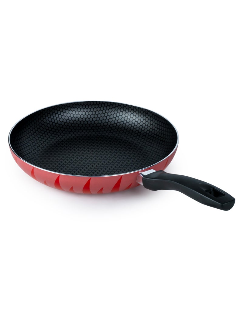Senstan  Flame Design Fry Pan | Non-Stick Frying Pan | 26X5.9Cm Skillet | Flame-Patterned Sauté Pan | Premium Cooking Pan  - Image 1